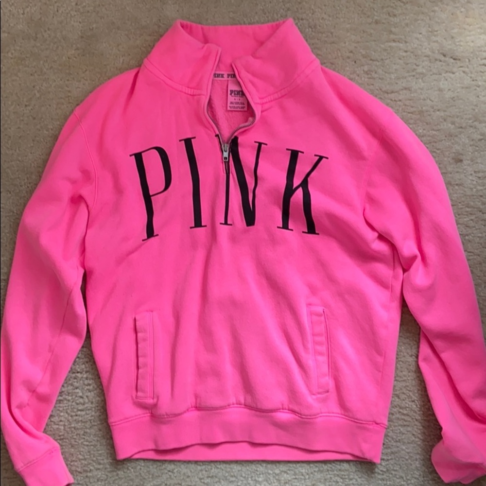 Quarter Zip - Pink